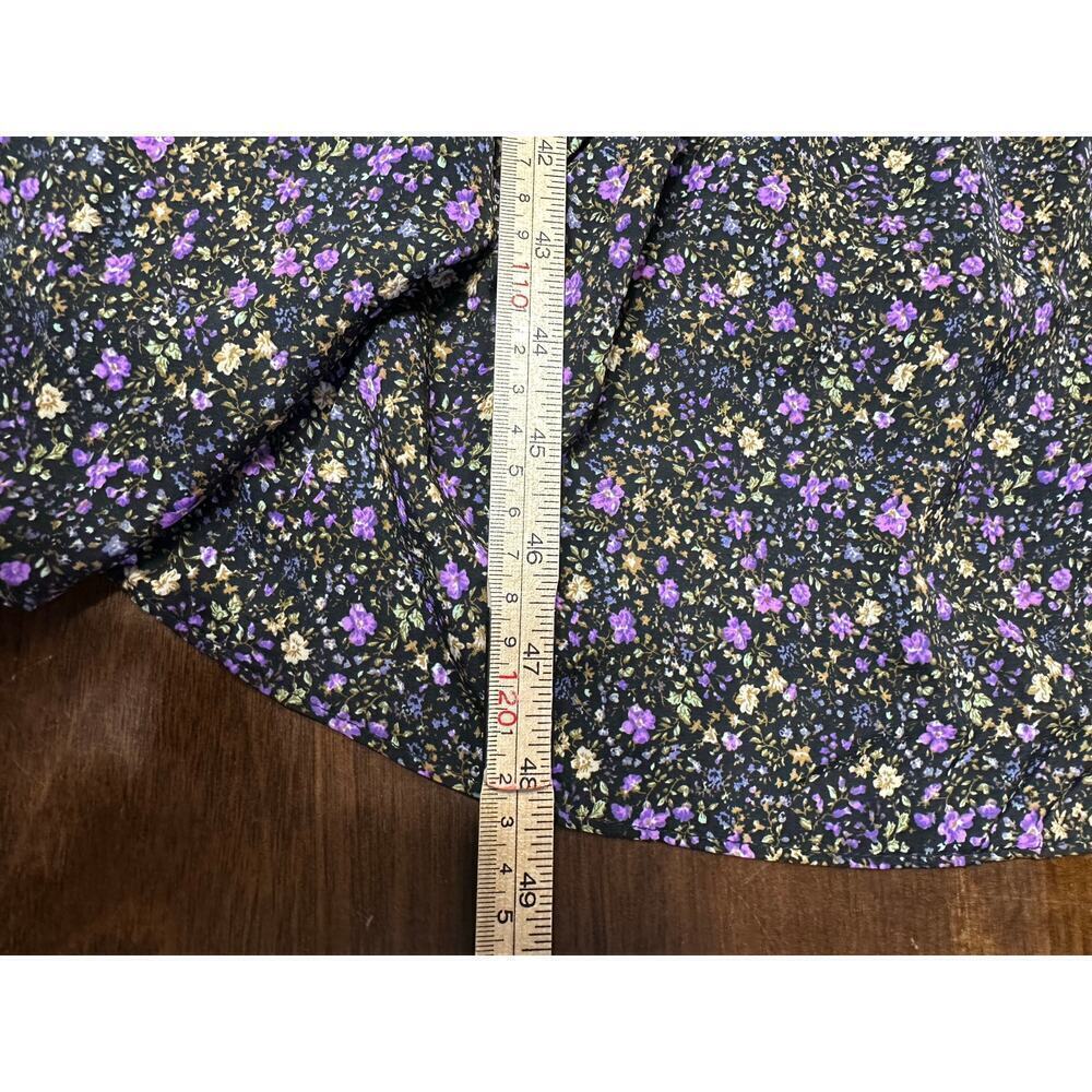 Floral Cottage Core Renaissance Flowy Corset Milkmaid Dress Women Small Coquette - Picture 5 of 12